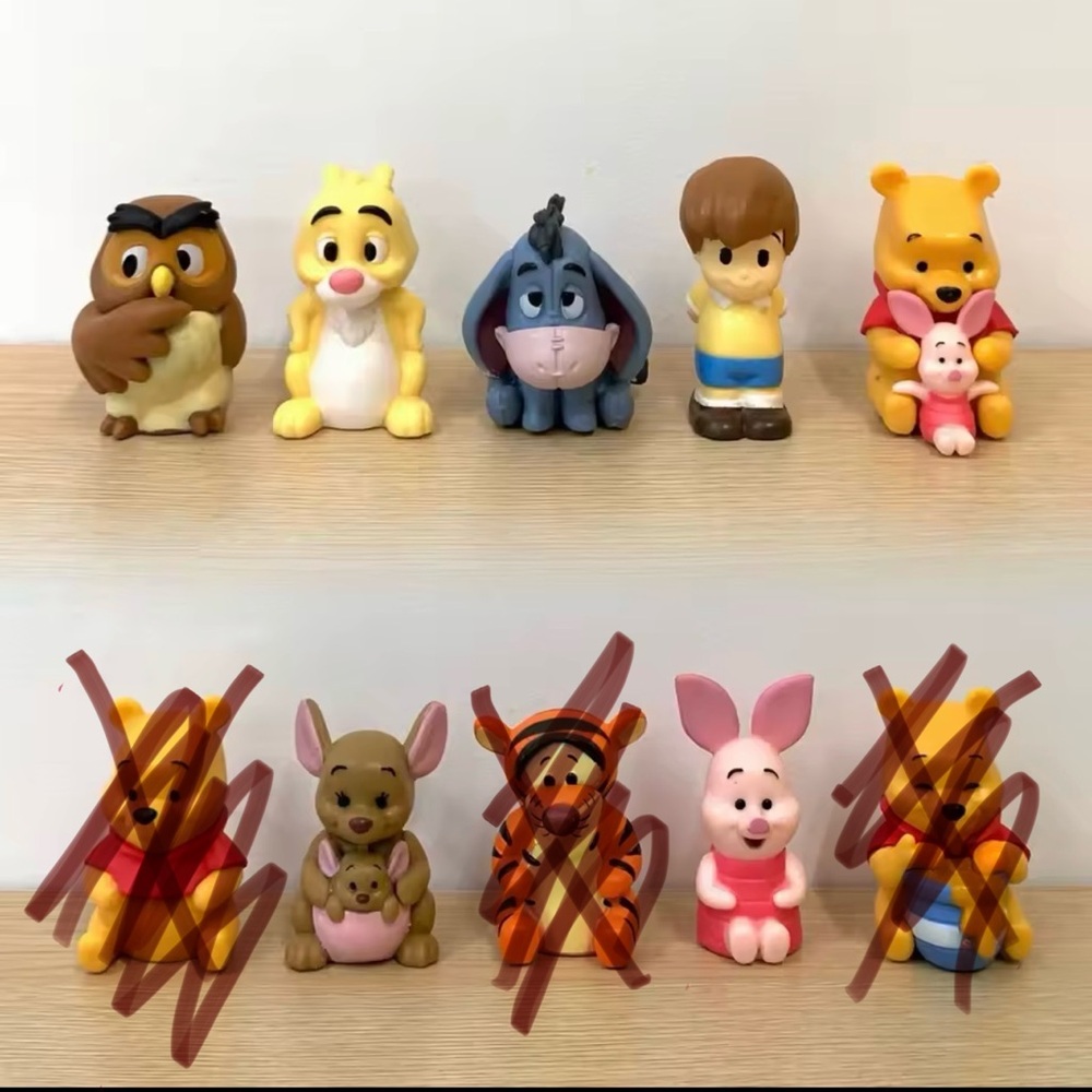 Winnie the Pooh & Friends Mini Figures * 7 pc set